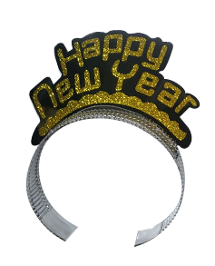 כתר לראש HAPPY NEW YEAR - 6 יחידות
