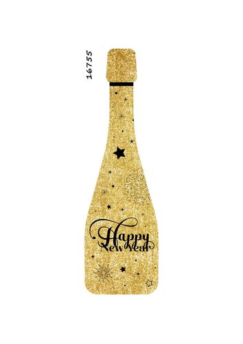 מרכז שולחן בקבוק שמפניה  HAPPY NEW YEAR