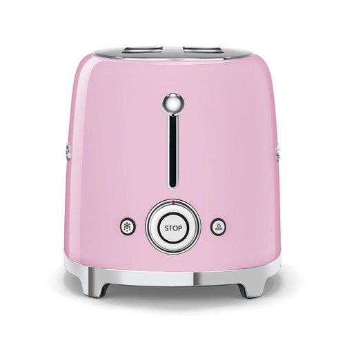מצנם ורוד 2 פרוסות SMEG TSF01PKEU