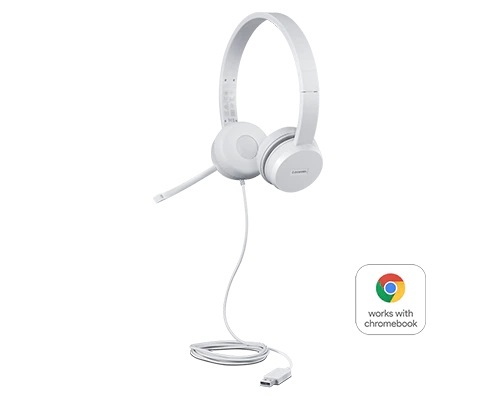 אוזניות Lenovo 110 On-Ear Stereo USB - GXD1E71385‏ - צבע לבן
