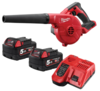 מפוח נטען M18 BBL כולל מטען מהיר ו-2 סוללות 5AH מבית Milwaukee מילווקי M18 BBL