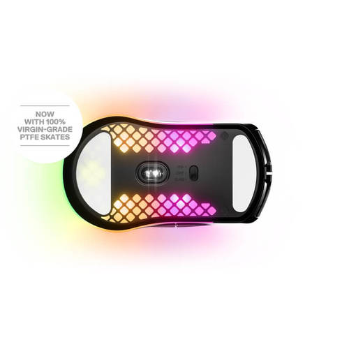 עכבר גיימינג אלחוטי דגם AEROX 3 WIRELESS STEELSERIES בצבע שחור Onyx