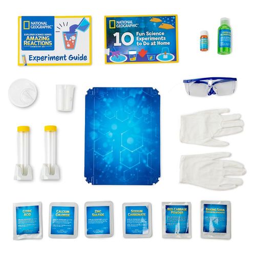 ערכת מדע לילדים: מעבדת כימיה 10+10 ניסויים בתגובות מדהימות