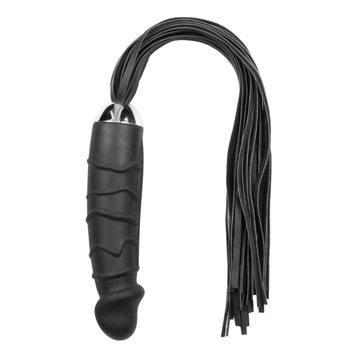 שוט דילדו מסיליקון עם זנבות דמוי עור - Flogger Dildo