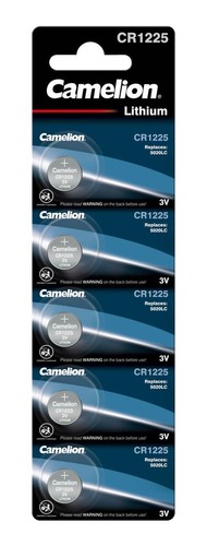 חמש סוללות CAMELION CR1225 3V