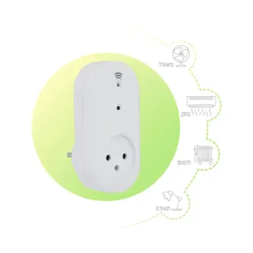 שקע תקע חכם + שעון שבת/טיימר Semicom-Switch STW-IS7-01SW