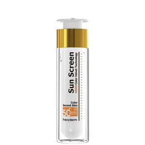 קרם הגנה לפנים בעל גוון אחיד 50 מ"ל פרזידרם - +FrezyDerm Sun Screen Color Velvet Face Cream SPF50