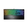 מקלדת גיימינג בעברית עם תאורת RGB דגם APEX 3 STEELSERIES 