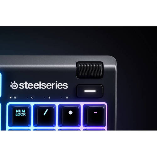מקלדת גיימינג בעברית עם תאורת RGB דגם APEX 3 STEELSERIES 