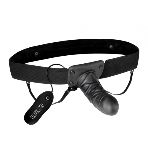 תותב סטרפ און רוטט איכותי לגבר Lux Fetish - Hollow Strap On