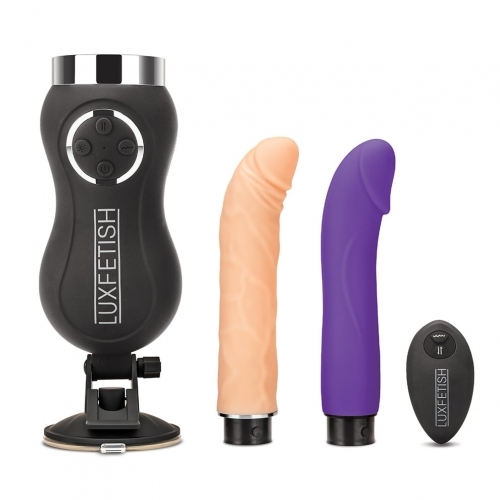 מכונת סקס ניידת לחוויה ייחודית ועוצמתית Lux Fetish - Thrusting Remote-Controlled Rechargeable Compact Sex Machine