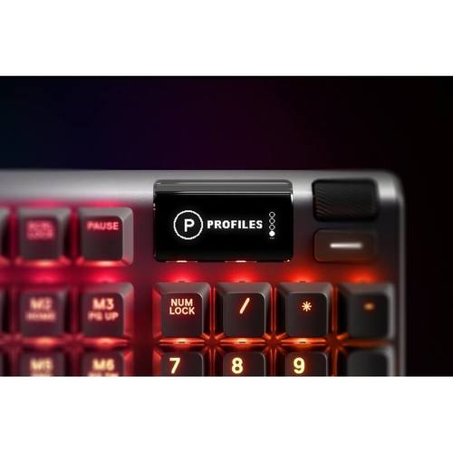מקלדת גיימינג עם תאורת RGB דגם APEX 5 STEELSERIES