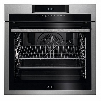 ‏תנור בנוי פירוליטי AEG נירוסטה דגם BPE264232M