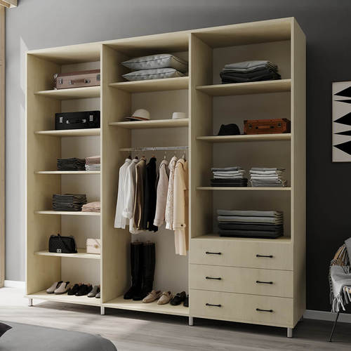 ארון בגדים 6 דלתות 3 מגירות דגם נופר 240X240