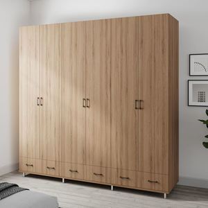 ארון בגדים 6 דלתות 3 מגירות עם במה דגם קרן 240X240