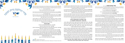 סדר הדלקת נר חנוכה מרהיב וחדשני בעיצוב מודרני (M)