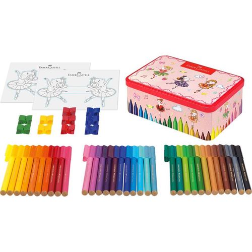 סט 33 טושים איכותיים בקופסת מתכת (רקדניות)