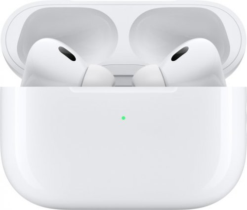אוזניות ‏אלחוטיות Apple AirPods Pro 2 (Gen2) - מארז טעינה אלחוטית MagSafe בחיבור USB-C