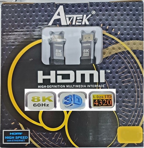 כבל HDMI - HDMI 2m מקצועי 3D ULTRA HD 4320 8K