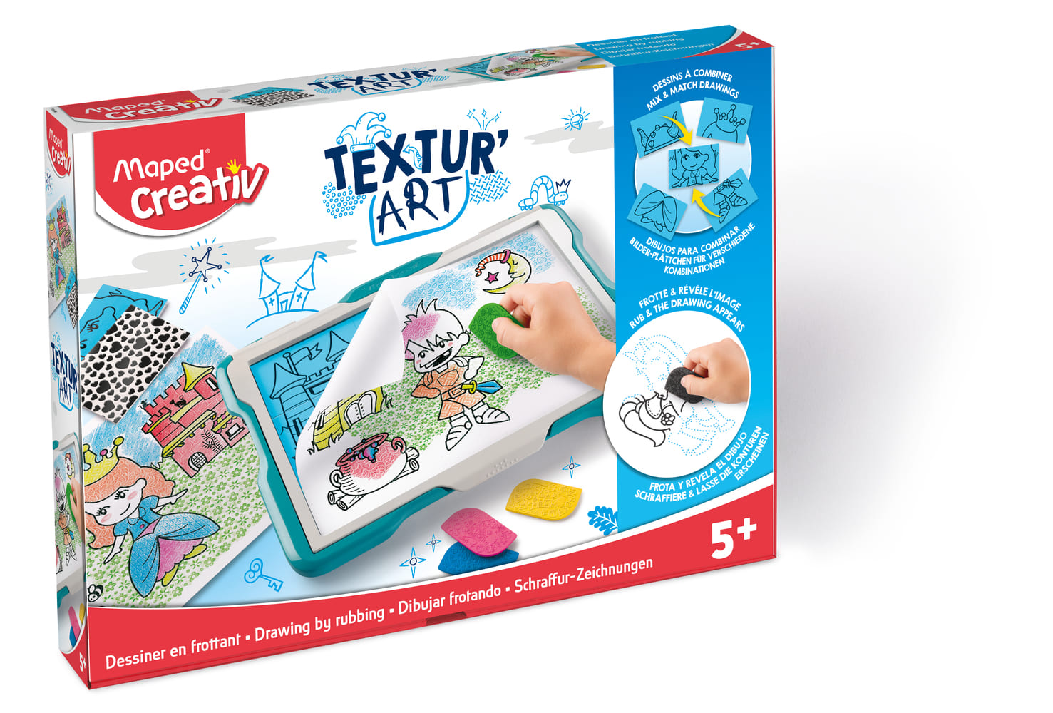 ערכת ציור ויצירת טקסטורות לילדים Maped Textur ART