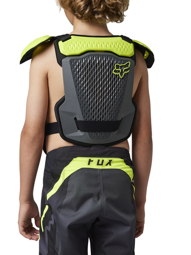 מגן חזה ילדים פוקס אפור / צהוב - FOX YOUTH R3 GUARD