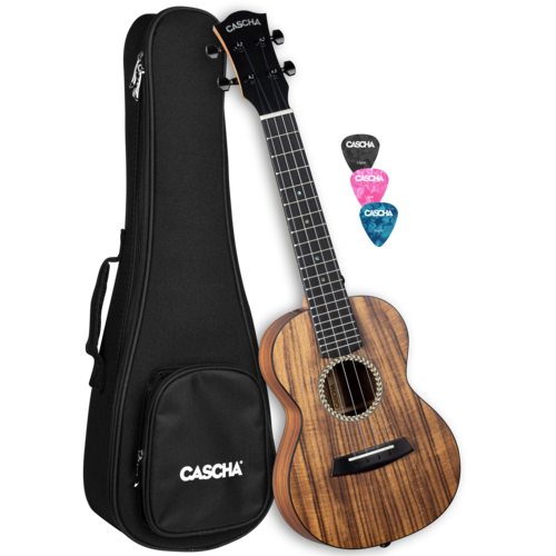 יוקללה קונצרט מקצועית CASCHA SOLID TOP ACACIA CONCERT UKULELE HH2348