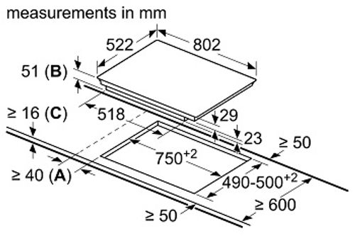 ‏כיריים אינדוקציה Bosch PVW831FC5E בוש