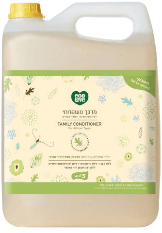מרכך שיער משפחתי ירקות ירוקים 5 ליטר ecoLove