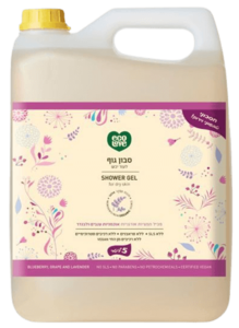 סבון גוף פירות סגולים לעור יבש 5 ליטר ecoLove