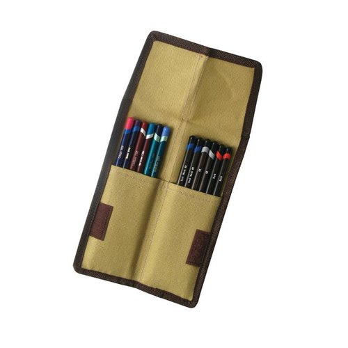 קלמר כיס קנבס DERWENT Pocket Pencil Wrap