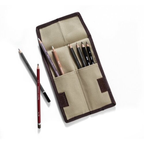 קלמר כיס קנבס DERWENT Pocket Pencil Wrap