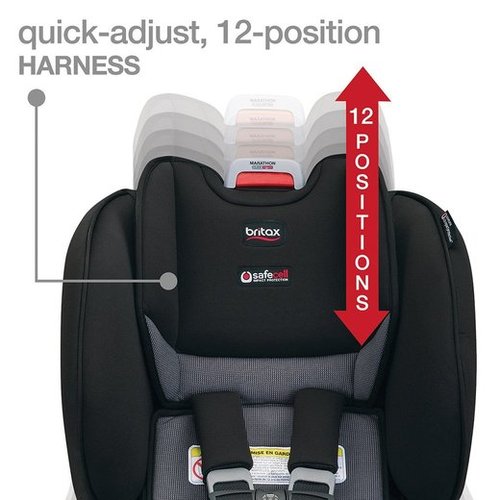 כיסא בטיחות Marathon ClickTight SafeWash שחור אפור BRITAX