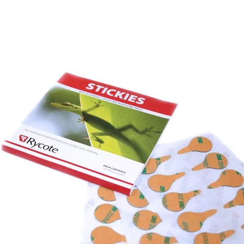 מדבקות להצמדת מיקרופון דש Rycote Stickies 