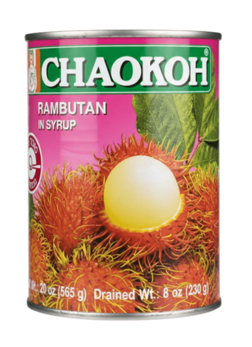 CHAOKOH - שימורי פירות רמבוטאן בסירופ מרוכז 565 גרם 
