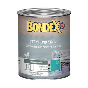 שאבי שיק גארדן צבע אקרילי תוצרת BONDEX