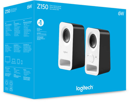 רמקולים למחשב Logitech Z150 - לבן