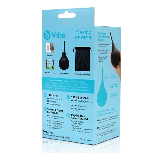 חוקן אנאלי מקצועי לשטיפה אינטימית  B-Vibe - Enema