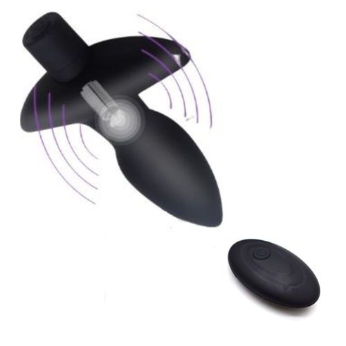 פלאג אנאלי רוטט 10 מצבי רטט שלט רחוק Pleasure Me - Love Plug Vibrating