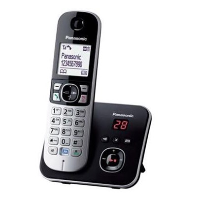 טלפון אלחוטי Panasonic KXTG6821 פנסוניק +משיבון 