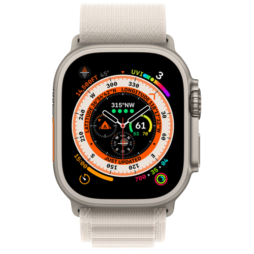 שעון חכם Apple Watch Ultra 49mm Titanium Case Alpine Loop GPS + Cellular רשמי