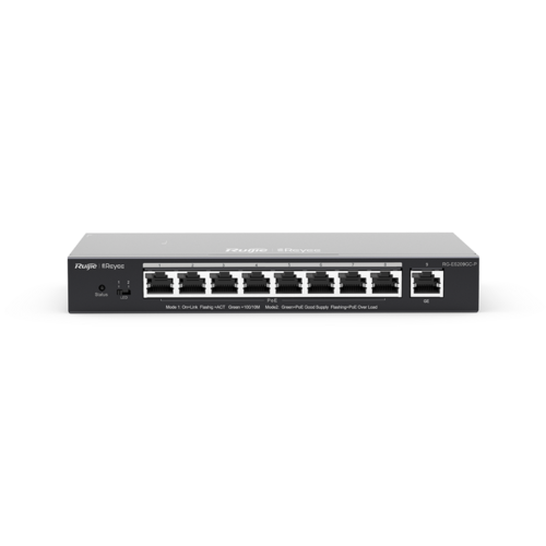 מתג Ruijie RG-ES209GC-P 8 Port POE 120W