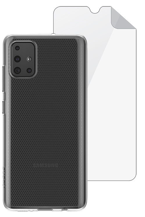 סט כיסוי שקוף ומגן מסך SKECH ל Galaxy A31