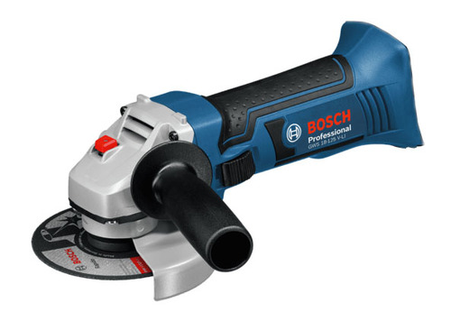 משחזת נטענת בוש BOSCH GWS 18-125V-LI (גוף בלבד)