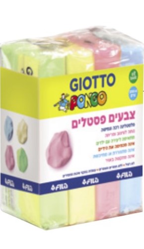 סט פלסטלינה GIOTTO (4 גווני פסטל)