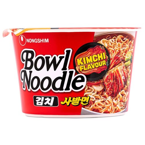  BOWL NOODLE NONGSHIM  - נודלס להכנה מהירה בטעם קימצ'י (קערה) 100 גרם