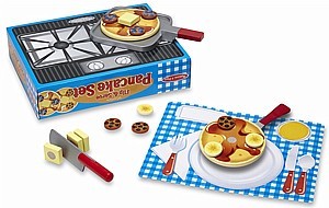 סט מעץ להכנת פנקייק 19 חלקים - Melissa - Doug‏
