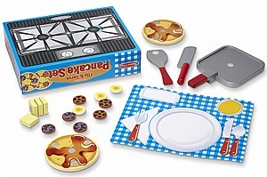 סט מעץ להכנת פנקייק 19 חלקים - Melissa - Doug‏