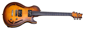 גיטרה חשמלית Vigier G.V. Wood Hollow Body - Amber Matte Rw Chrome