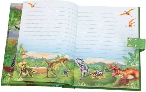 יומן סודי מנגן עם קוד לפתיחה - דינוזאורים