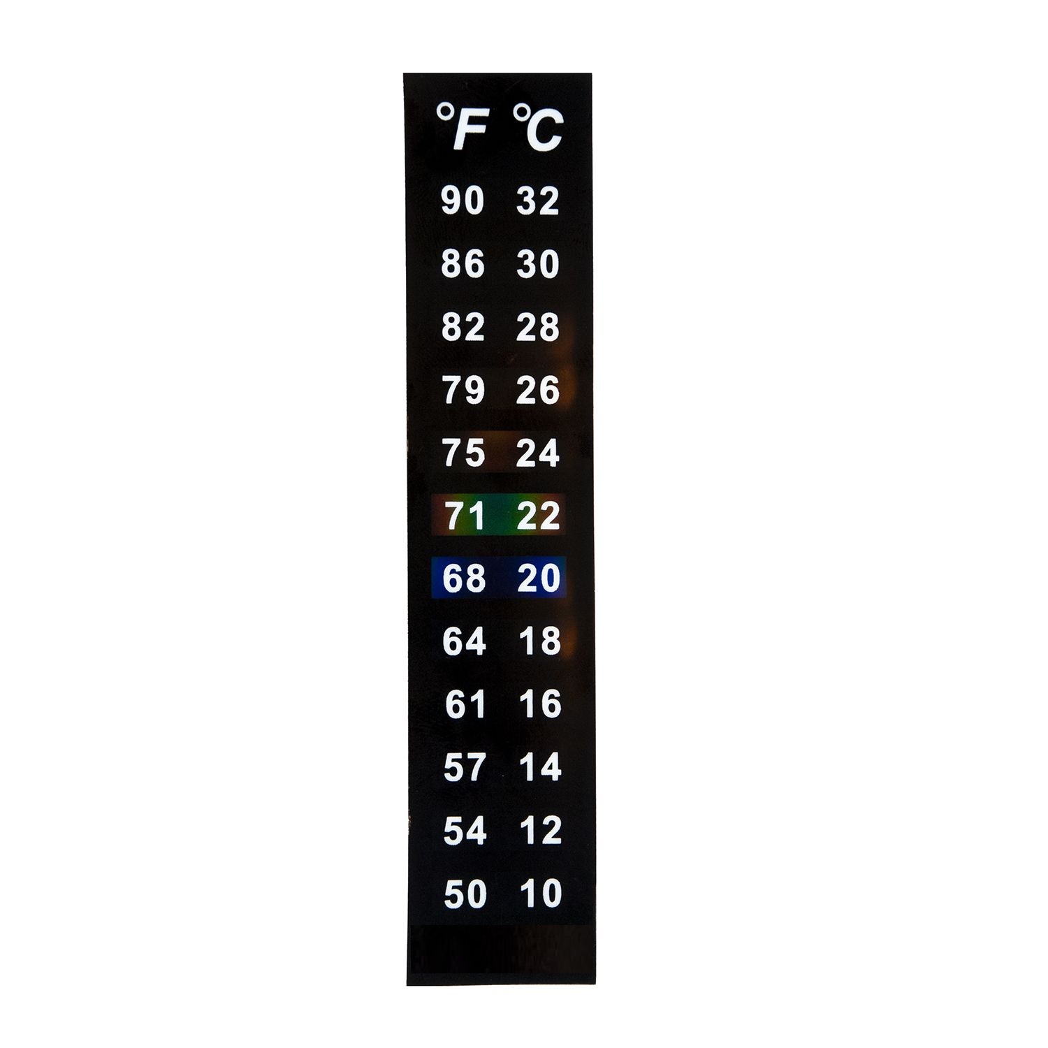 מד חום מדבקה Stick-On Aquarium Thermometer